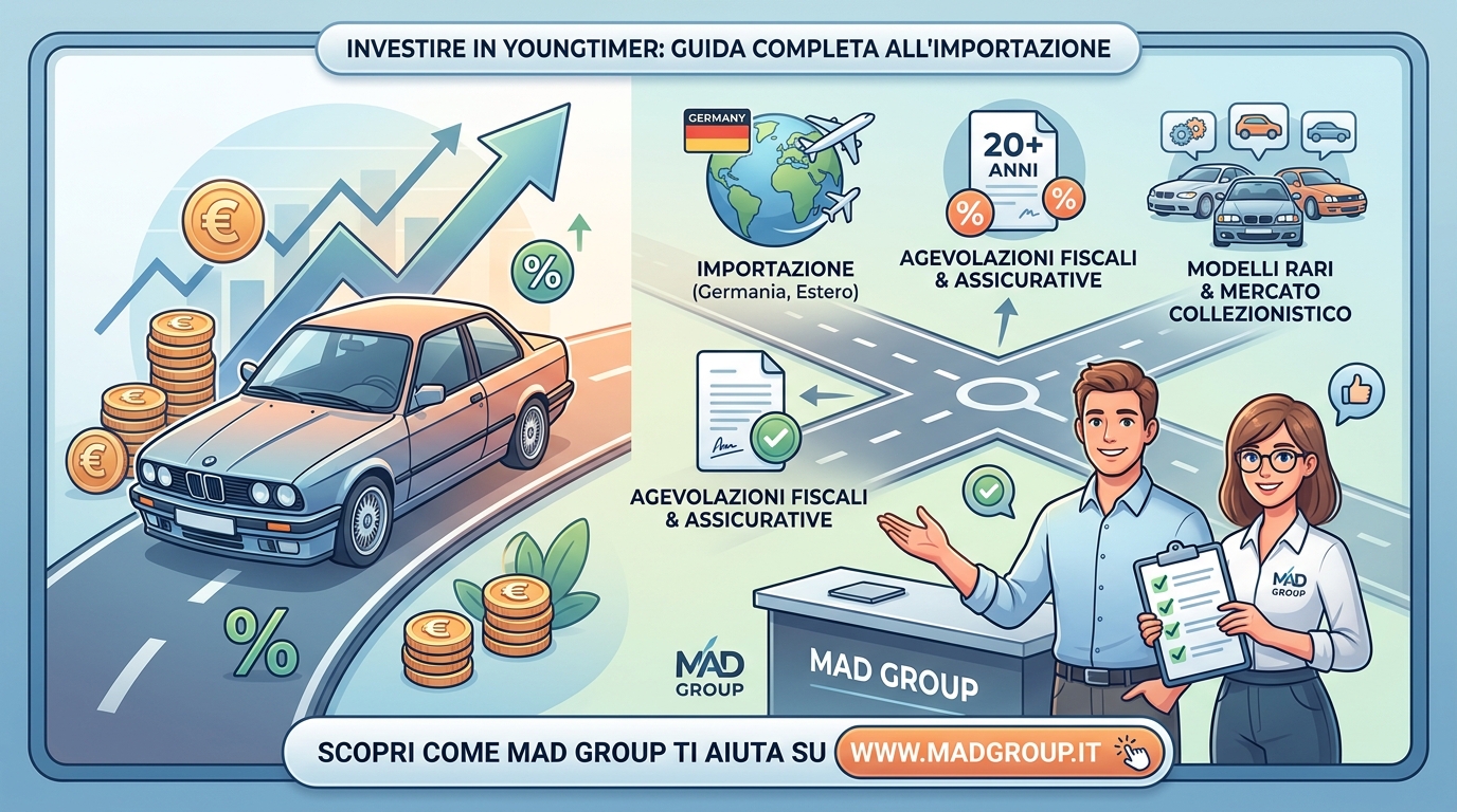 Auto Youngtimer di Importazione: Guida Completa all'Acquisto che Diventa Investimento